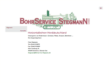 Tablet Screenshot of bohrservice-stegmann.de